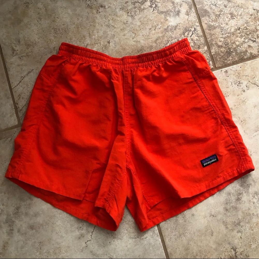 SOLD Patagonia Blood Orange Baggies
